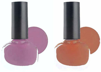 ADJD Chip Resistant | Quick Dry | One Swipe Nail Paint Combo Multicolor(Pack of 2)