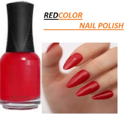 Luipui red color matte nail polish waterproof pack of 1 red