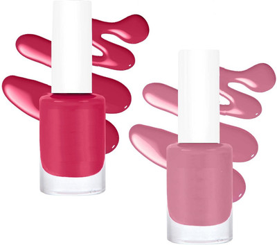 tanvi27 Combo matte glossy finish water proof nail polish MULTI COLOR(Pack of 2)