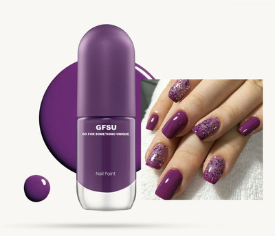 GFSU Nail Paint Shiny Smooth Long Lasting purple Purple