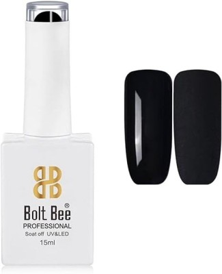 BOLT BEE 15ML Gel Nail PolishSoak Off UV LED Nail Gel Polish Nail Art (59)(BLACK)