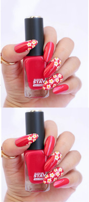 REIMICHI Pro Super Stay Quick-dry Formula Smooth & Perfect Shine Red Nail Polish RED(Pack of 2)