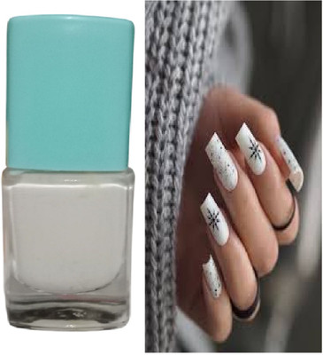 Luipui white nail paint matte look nails pack of 1 white