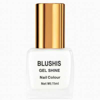 BLUSHIS Gel Shine Nail colour (pure white) WHITE OCEAN