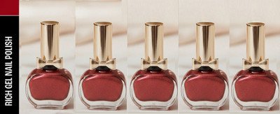 Luipui AWESOME QUICK DRY FORMULA & SMOOTH FINISH NAIL PAINT FOR GLOSSY LOOK PACK OF 5 CHERRY RED(Pack of 5)