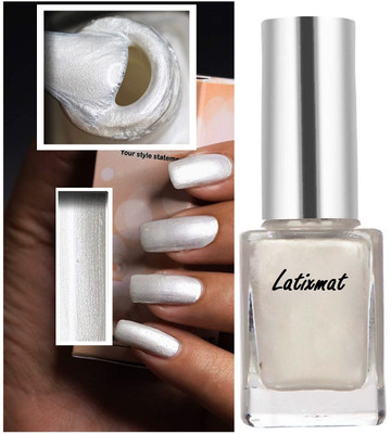 Latixmat White Pearl Chrome Nail Polish Pearl White