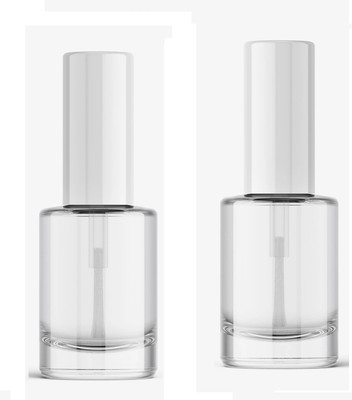 MYEONG Smooth and perfect intense look finish nail polish For Girls Transparent(Pack of 2)