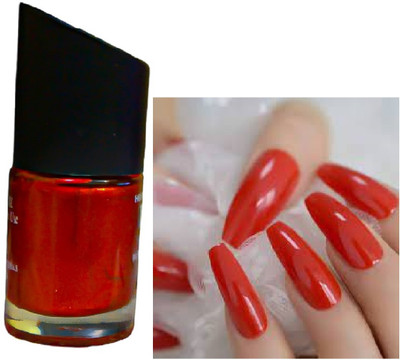 Luipui red shimmer nail polish 7 (ml) long lasting nail polish pack of 1 RED