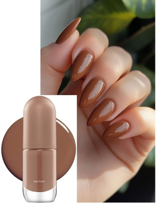 REIMICHI Glossy Finish Nail Polish, Long Lasting & Vibrant BROWN