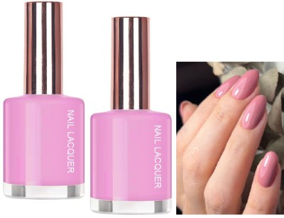 ADJD Combo Shine & Breathable Nail Polish, Quick Dry Baby pink Baby pink