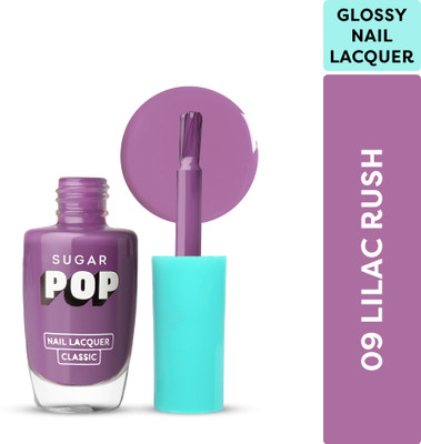 SUGAR POP Nail Lacquer 09 Lilac Rush | High Shine | Chip Resistant | Quick Drying 09 Lilac Rush