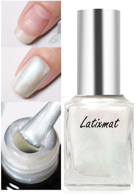 Latixmat luminous pearlescent White Nail Polish Pearl White