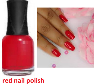 Luipui waterproof red matte look nail polish red