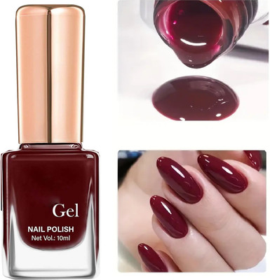 GULGLOW99 Maroon Nail Polish Long Lasting Smooth Matte Finish Nail Enamel MAROON(Pack of 2)