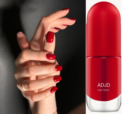 ADJD Breathable Cherry Red Glossy Nail Paint Red