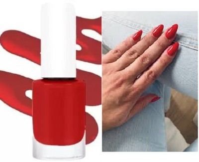 Luipui red matte nail polish pack of 1 trending long lasting RED