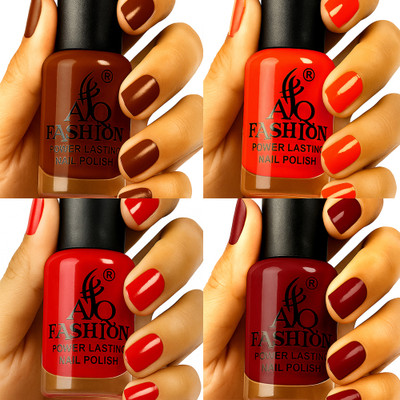 AQ FASHION Long Lasting quick dry Nail Polish New collection Set A139 Multicolor(Pack of 4)