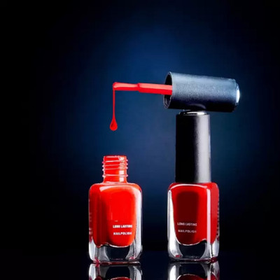 EVERERIN Smooth & Perfect Finish Quick-dry Formulated Gel Matte Red nail Polish Hot Red