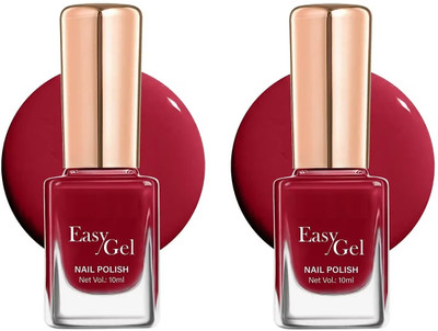 GFSU - GO FOR SOMETHING UNIQUE New Glossy Nail Gel Polish Red(Pack of 2)