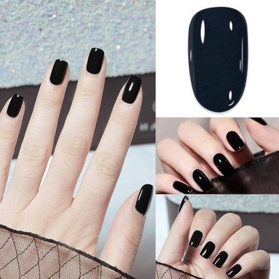GFSU - GO FOR SOMETHING UNIQUE Chip Resistant, High Gloss Shine Nail Polish shine black