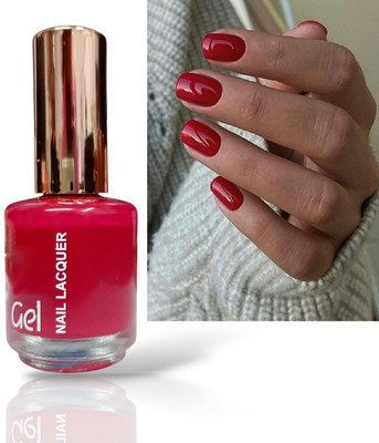 GULGLOW99 Highly Pigmented & Long Lasting Nail Enamel, Chip Resistance COLD RED