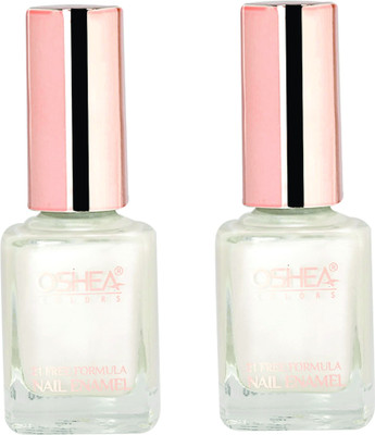 OSHEA Nail Enamel SNOW WHITE -91 Pack of 2 Multi(Pack of 2)