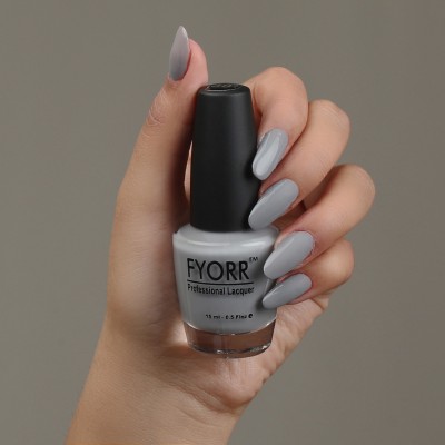 FYORR Oh Yeah Its Grey Glossy Matte Long Lasting Nail Polish (15ml) (Oh Yeah Its Grey)