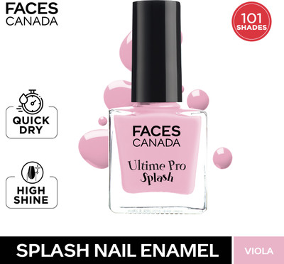 FACES CANADA Ultime Pro Splash Nail Enamel | Glossy | Quick Drying | Long Lasting | 8ml, Viola 41