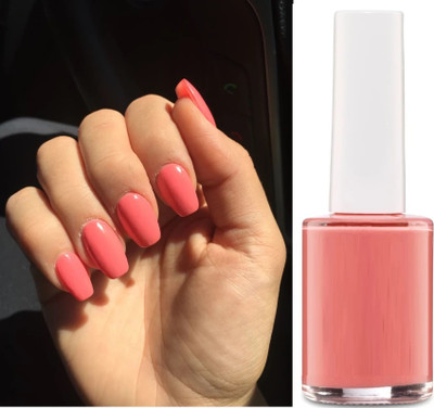 HUZURLU Hippine pink Quick Drying Long last Nail Paint carrot-red