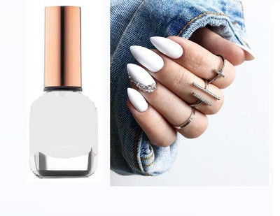GFSU Smooth & Perfect Finish Quick-dry Formulated Dull Matte White nail Paint WHITE