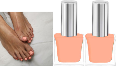 ADJD Combo New Quick Dry Long Lasting Nail Polish Resisting Formula Peach Peach