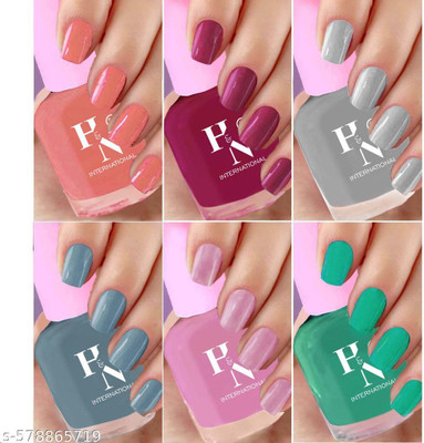 HIGHLIGHT NAILS High Gloss Nail Lacquer||Distinct Nail Polish Love Affair(Pack of 4)