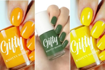 GIFTY Nail Paint | Quick Dry, Chip Resistant, Long Lasting | Nail Polish for Girls Juicy Orange, Forest Green, Sun Dance(Pack of 3)