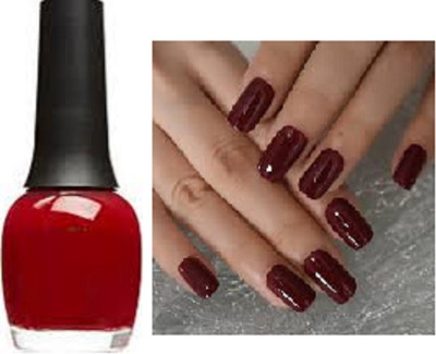 Luipui maroon color waterproof matte nail polish pack of 1 maroon