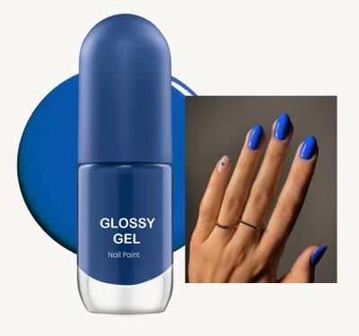 MYEONG Ultra-Glossy Shine Long Lasting & Chip-Resistant Blue Color Nail Paint Blue
