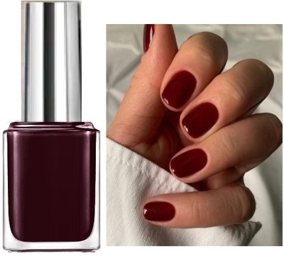 Latixmat Maroon Nail Polish Transform Nail with Long Stay Shine Nail Paint Dark Maroon