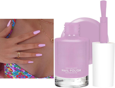 tanvi27 New Quick Drying & One Swipe Application Long Lasting Nail Paint Lavender