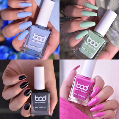 BAD COMPANY No Toxin Nail Polish Combo Set of 4 (54,66,83,97)(Pack of 4)