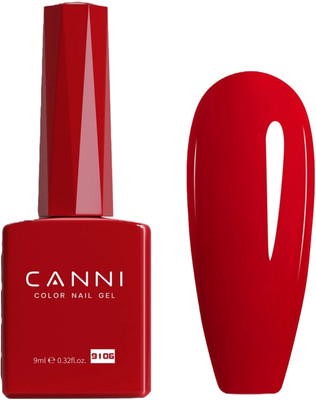 Canni HEMA FREE Color Nail Gel 9ml Red Color Need UV Light to Cure UV Gel Polish CC5-9106