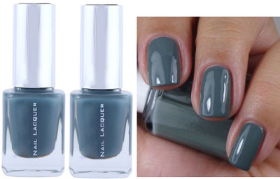 ADJD Combo Nail Polish Special Care For Thin, Soft And Weak Devils grey Devils grey(Pack of 2)