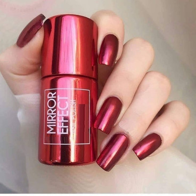 THTC Mirror nail polish red red