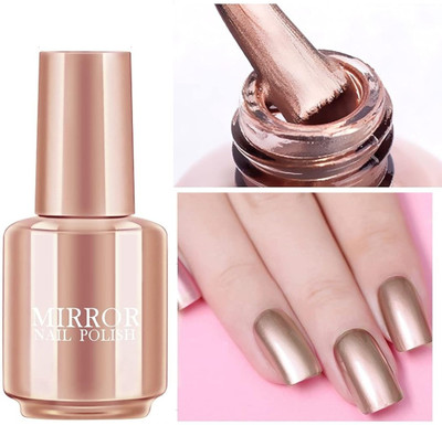 Latixmat Nail Metallic Mirror Effect super shiny nail polish Copper