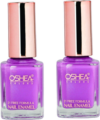 OSHEA Nail Enamel SPARKLING MOUVE-80 Pack of 2 multi(Pack of 2)