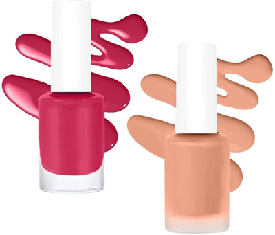 tanvi27 Combo Long Stay Unique Shine Matte nail polish multi color(Pack of 2)