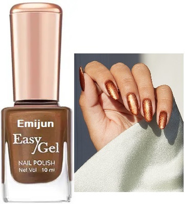 Emijun Quickdry Long Lasting Metallic Shine Nail Polish Metallic Copper