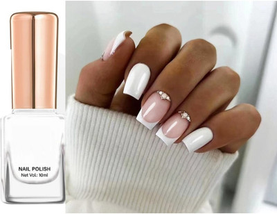 CATERINACHIARA Quick Dry and Long Lasting Nail polish for women... white