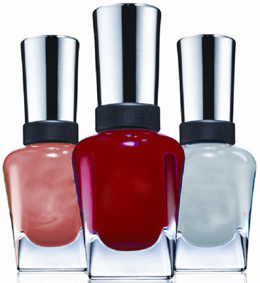 ADJD Professional Multi colour High Gloss Nail Paint multi colour(Pack of 3)