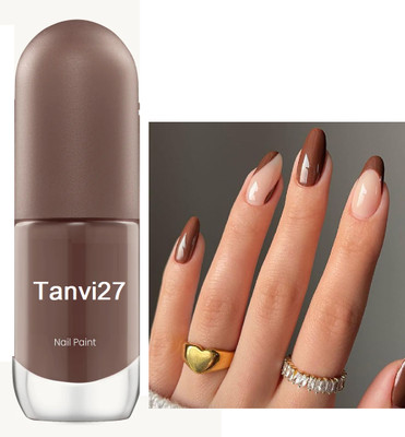 tanvi27 Nail Lacquer Quick Dry Long Lasting Choco brown Nail Polish Choco brown