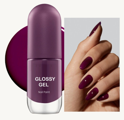 MYEONG Ultra-Glossy Shine Long Lasting & Chip-Resistant Burgundy Color Nail Paint Burgundy
