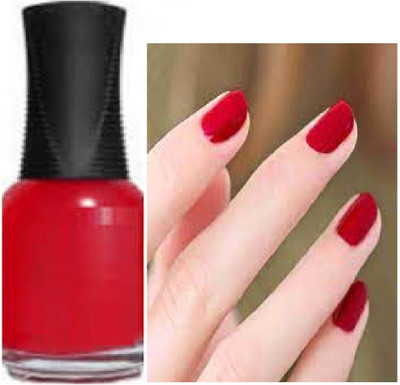 Luipui red matte nail paint fresh long lasting for beautiful smooth nails pack of 1 red